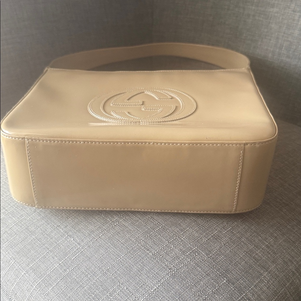 Gucci Authentic Cream Shoulder Bag (1990s Vintage) w/COA-Good Condition - Picture 6 of 13